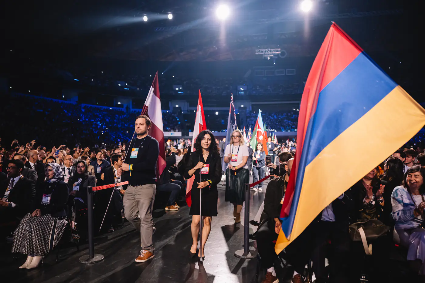 HealthBlokk at Web Summit, flag parade