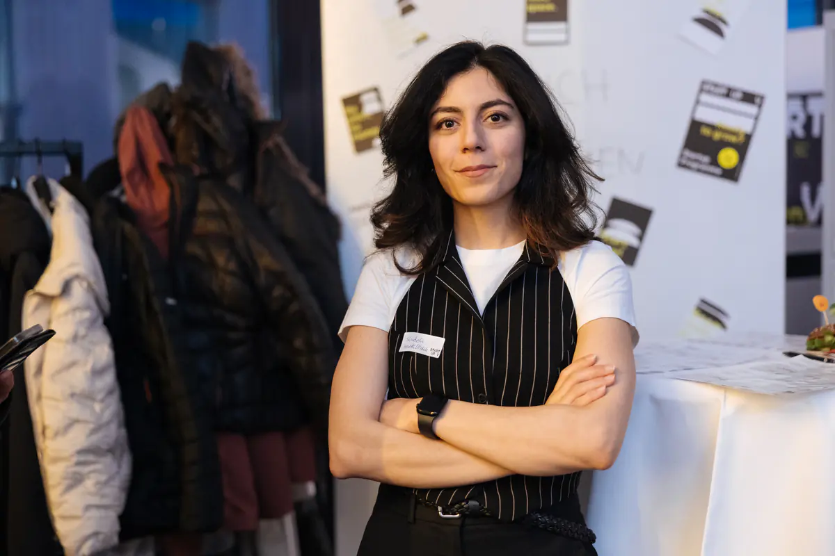 Shideh Heravi at a startup event